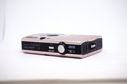 Canon Pink Compact Digital Camera top view