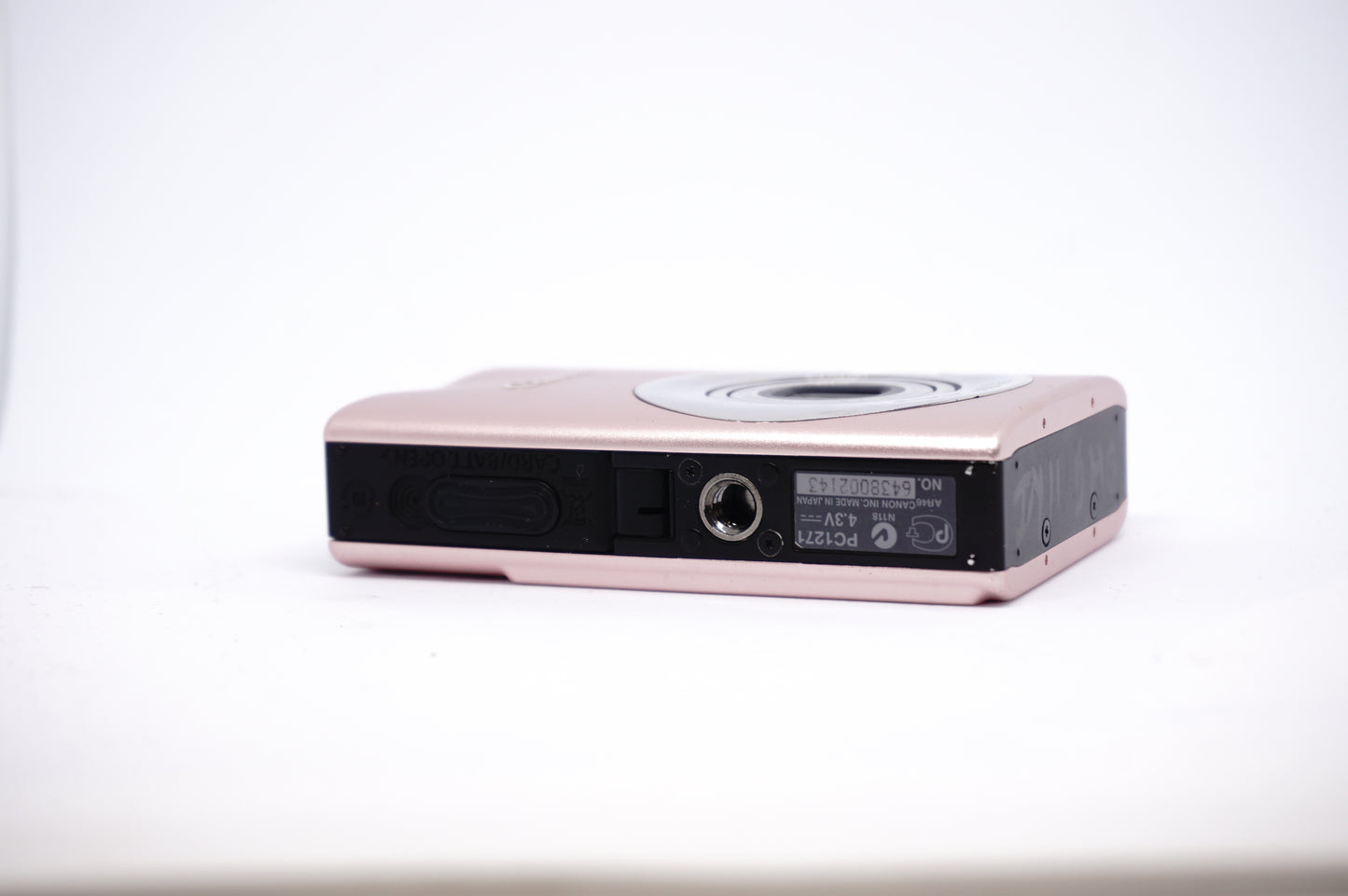 Canon Pink Compact Digital Camera underneath view