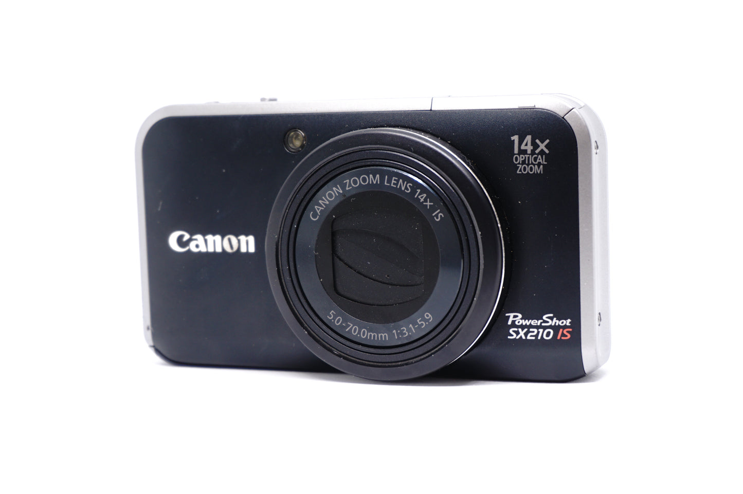 Canon Black Zoom 14X Compact Digital Camera front view
