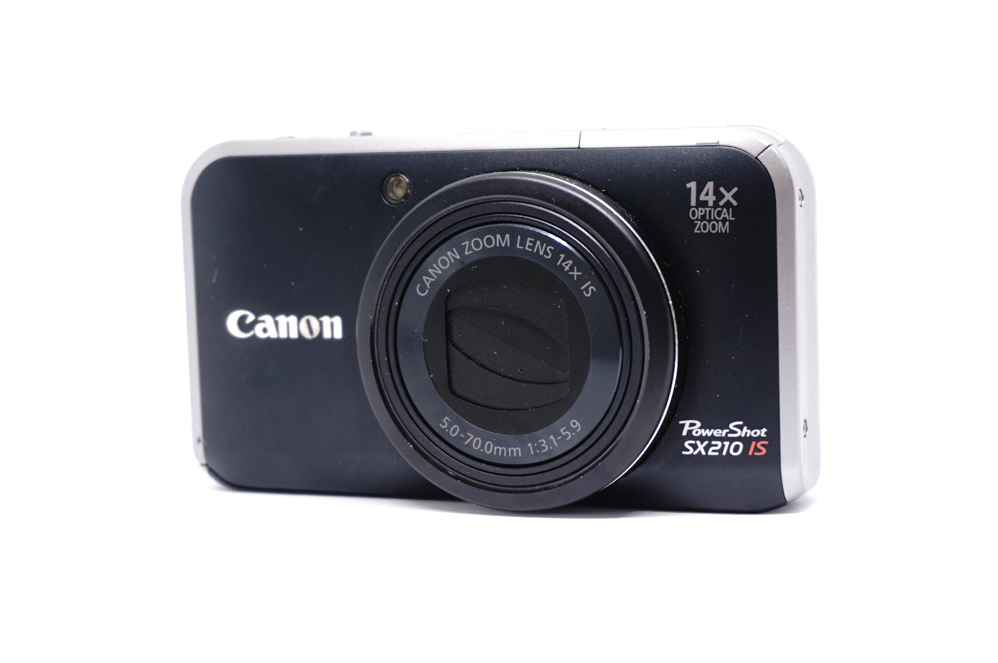 Canon Black Zoom 14X Compact Digital Camera front view