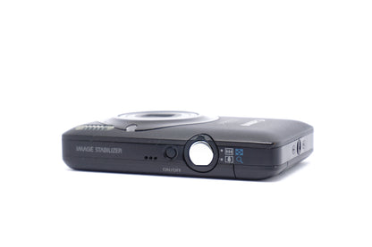 Canon IXUS 120 IS Black Digital Camera top view