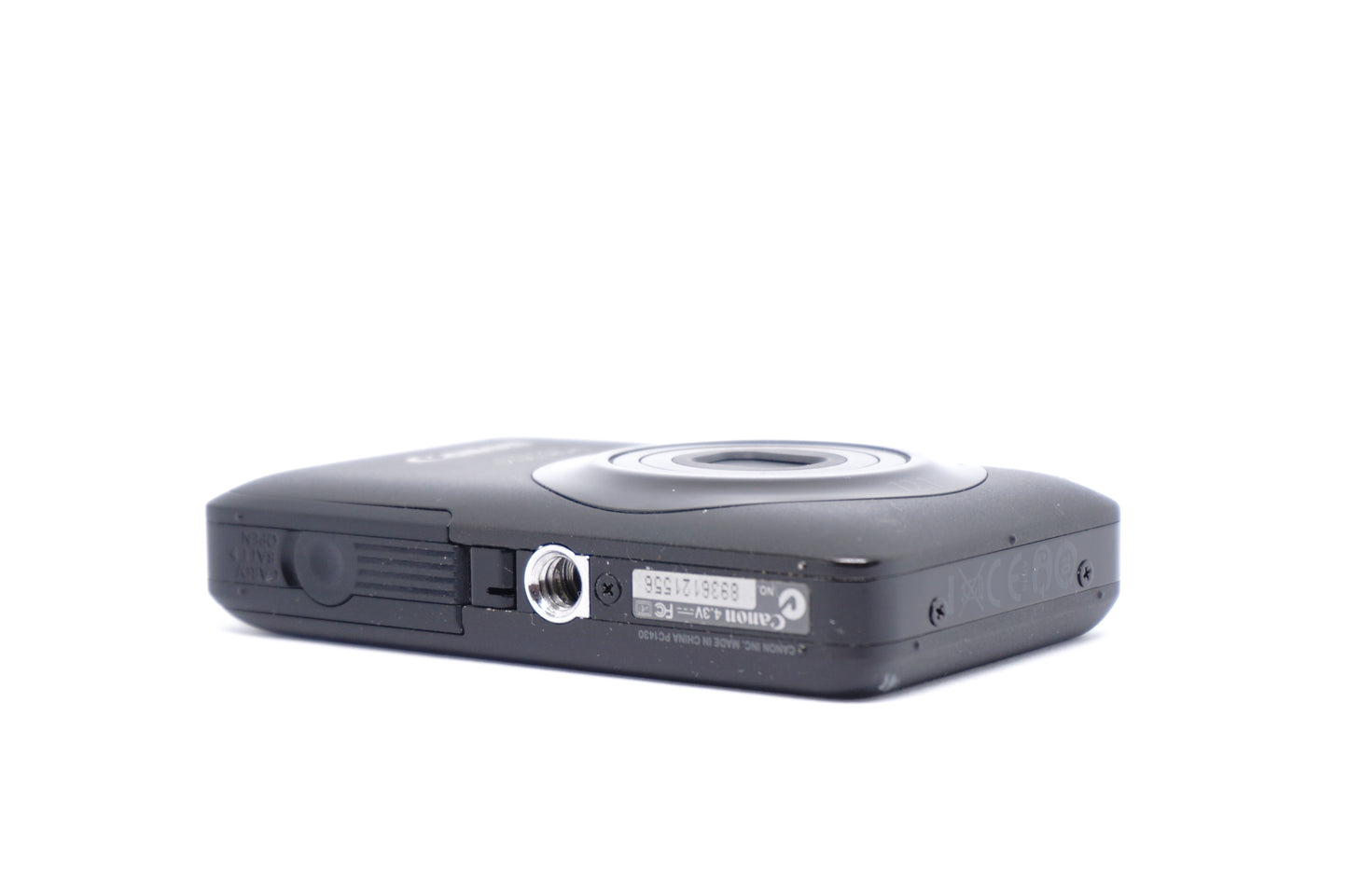 Canon IXUS 120 IS Black Digital Camera underneath view