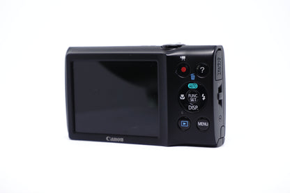Canon Black 5X Zoom 16MP Compact Digital Camera back view