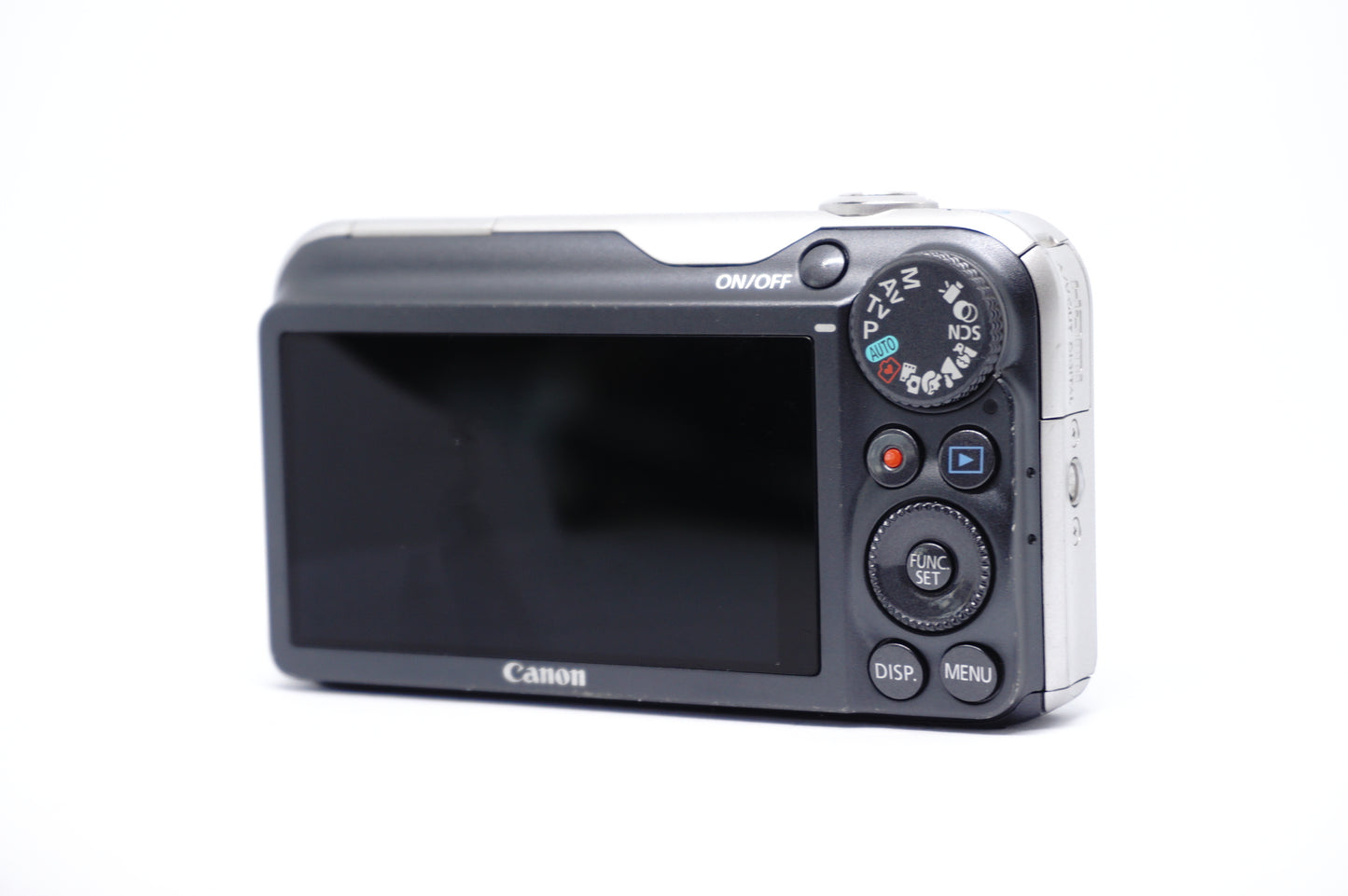 Canon Powershot SX220 HS Grey Digital Camera back view