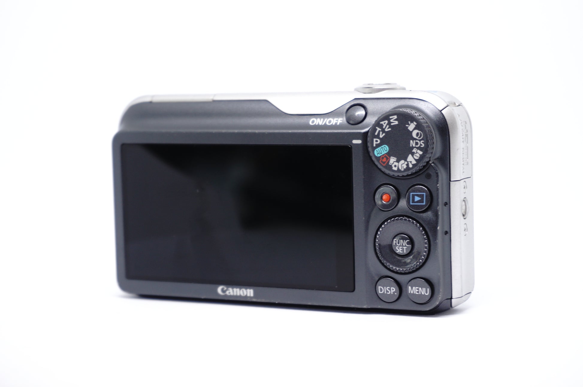 Canon Powershot SX220 HS Grey Digital Camera back view