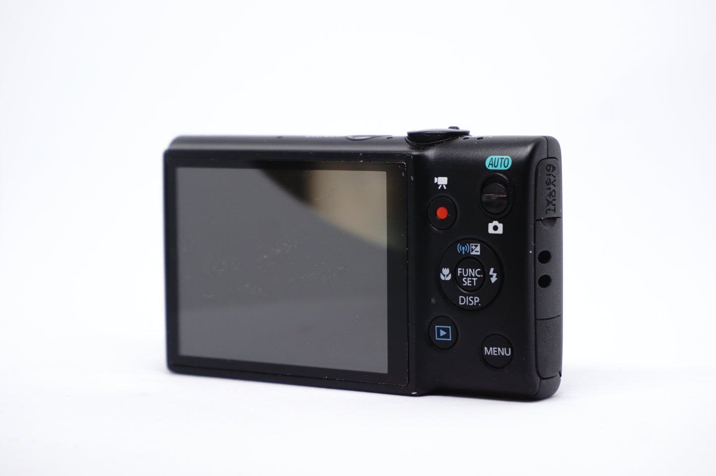 Canon IXUS Black 8X Compact Digital Camera back view