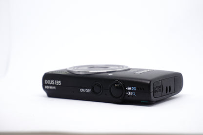 Canon IXUS Black 8X Compact Digital Camera top view