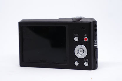 Panasonic Lumix Black 10X Compact Digital Camera back view