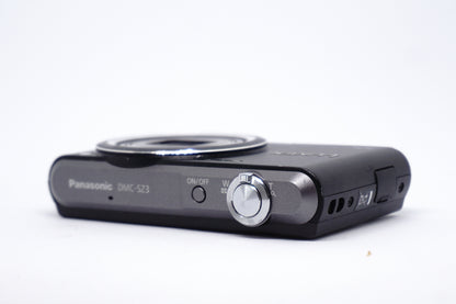 Panasonic Lumix Black 10X Compact Digital Camera top view