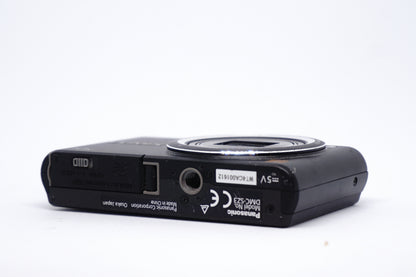 Panasonic Lumix Black 10X Compact Digital Camera underneath view