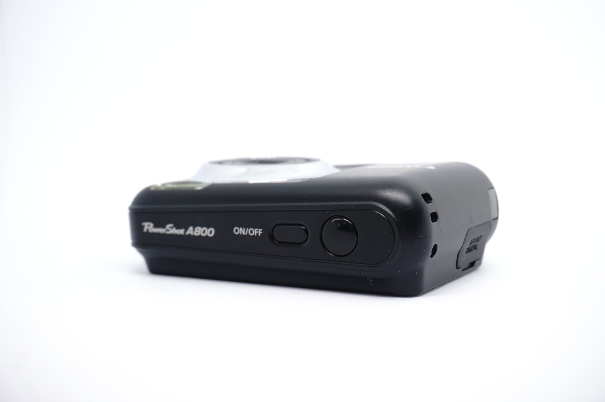Canon PowerShot A800 Black Digital Camera top view