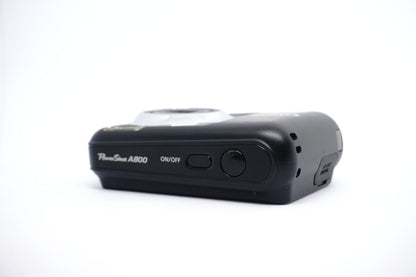 Canon PowerShot A800 Black Digital Camera top view