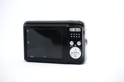 Fujifilm Black Silver-Ring 12MP Compact Digital Camera back view