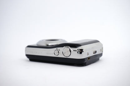Fujifilm Black Silver-Ring 12MP Compact Digital Camera top view