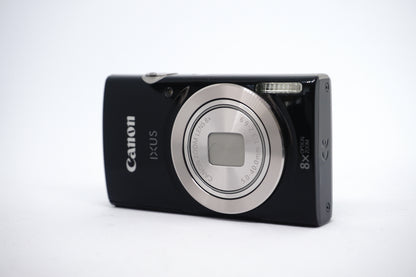Canon IXUS Black 8x Compact Digital Camera front view