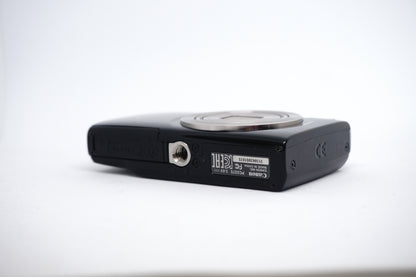 Canon IXUS Black 8x Compact Digital Camera underneath view