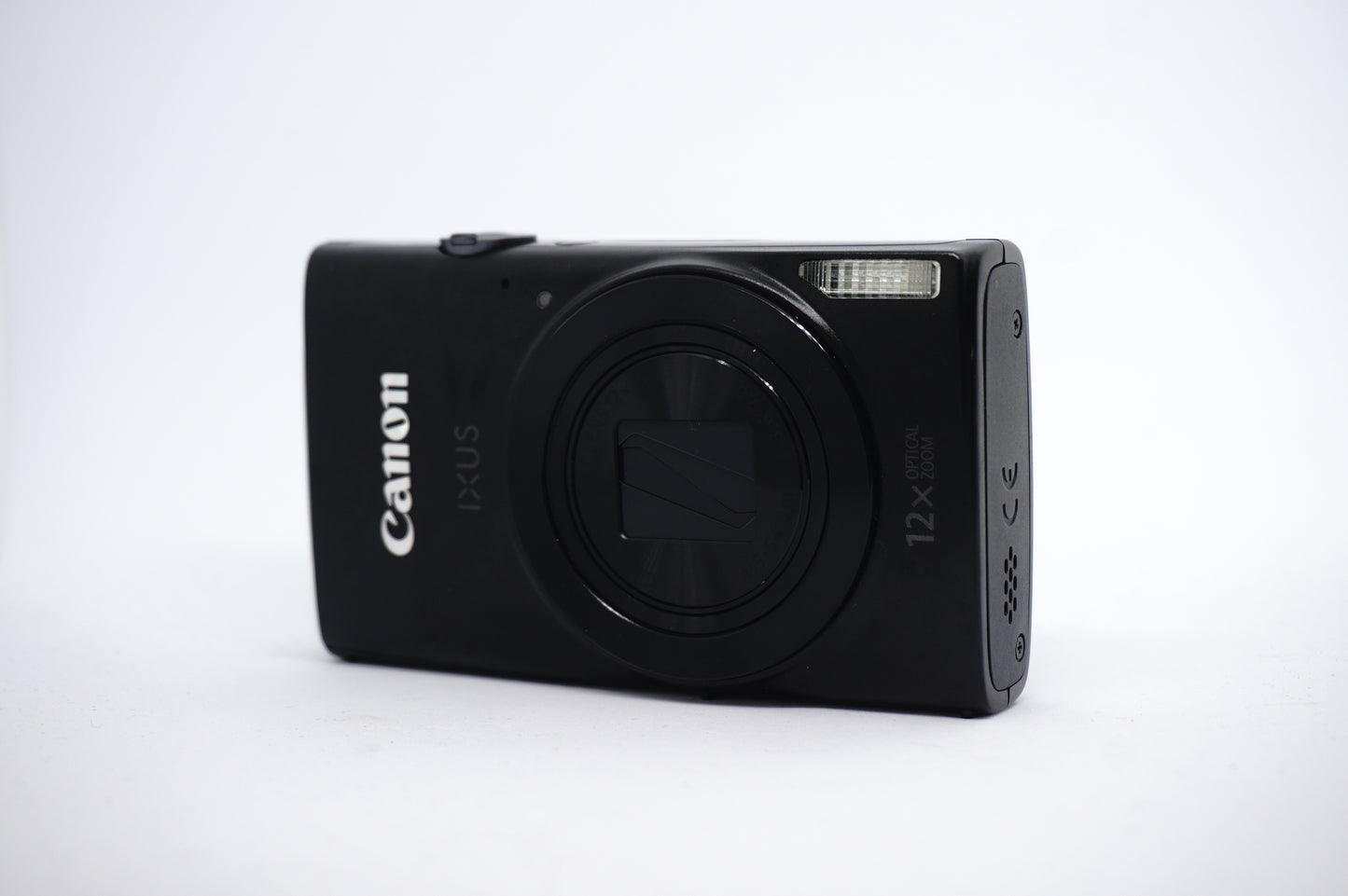 Canon Black 12x Compact Digital Camera front view