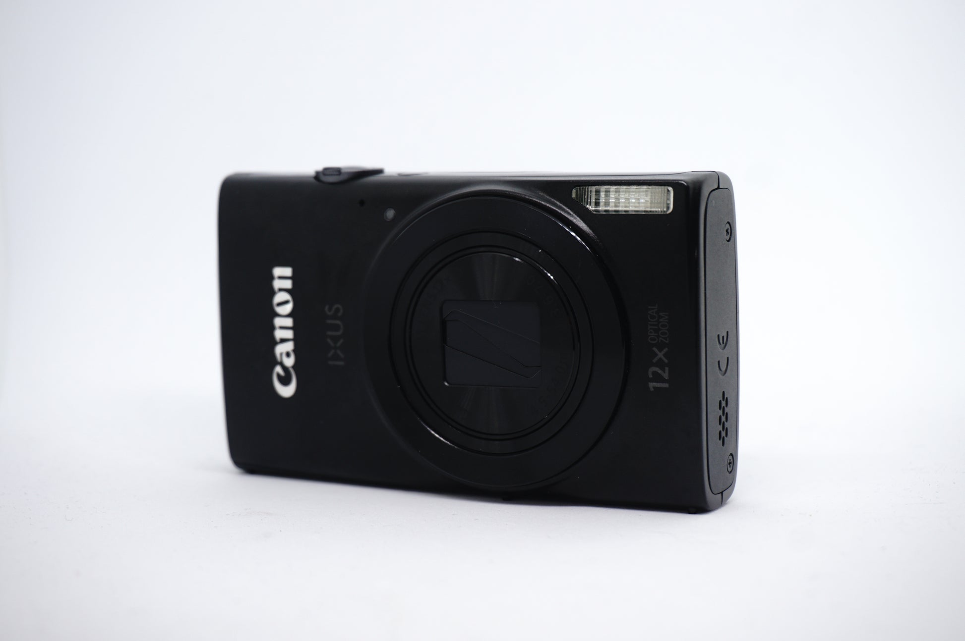 Canon Black 12x Compact Digital Camera front view