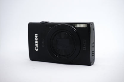 Canon Black 12x Compact Digital Camera front view