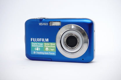 Fujifilm Blue 16MP Compact Digital Camera front view