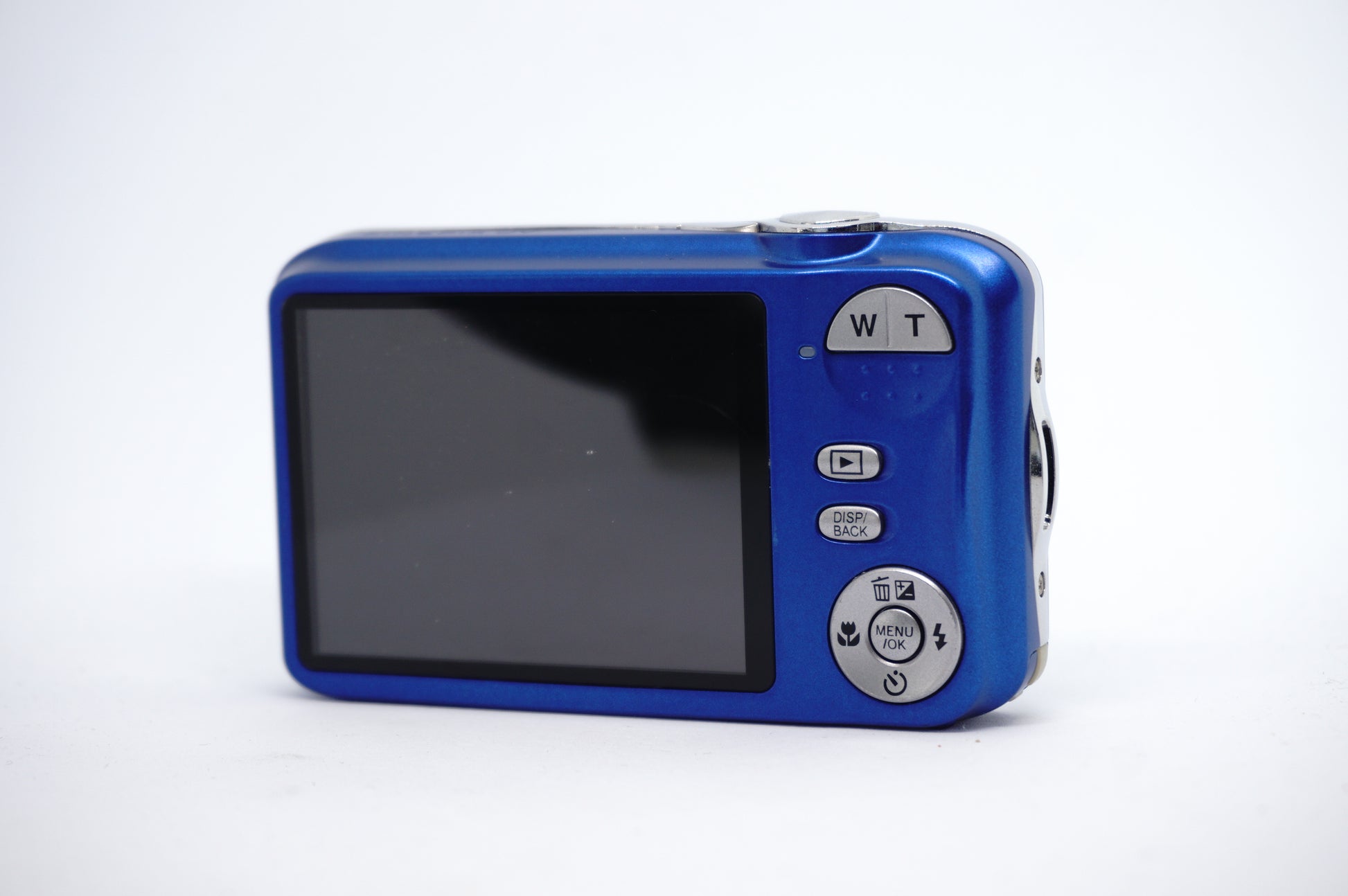 Fujifilm Blue 16MP Compact Digital Camera back view