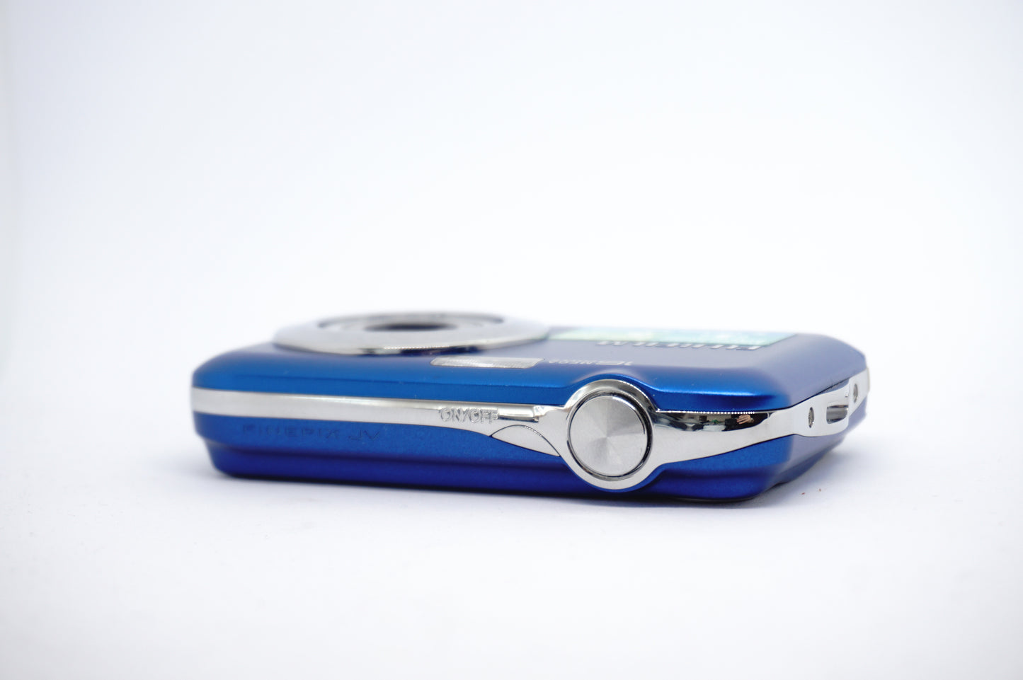 Fujifilm Blue 16MP Compact Digital Camera top view