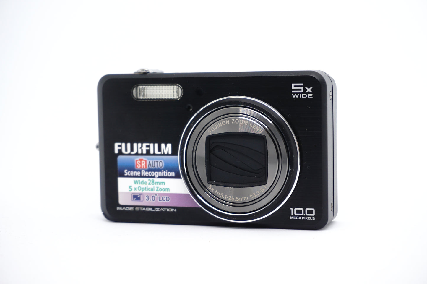 Fujifilm FinePix J250 Black Digital Camera front view