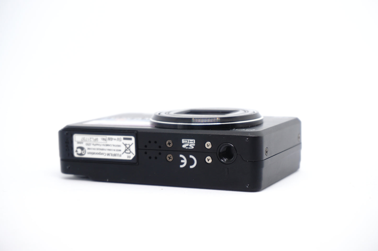 Fujifilm FinePix J250 Black Digital Camera underneath view