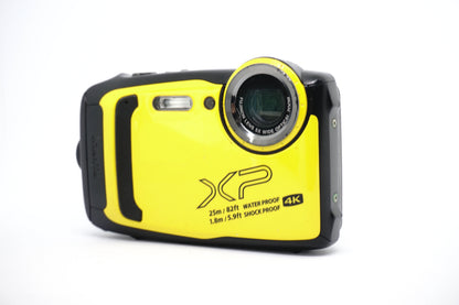 Fujifilm XP Yellow Rugged Digital Camera front view