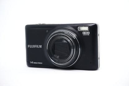 Fujifilm Black 14MP Compact Digital Camera front view