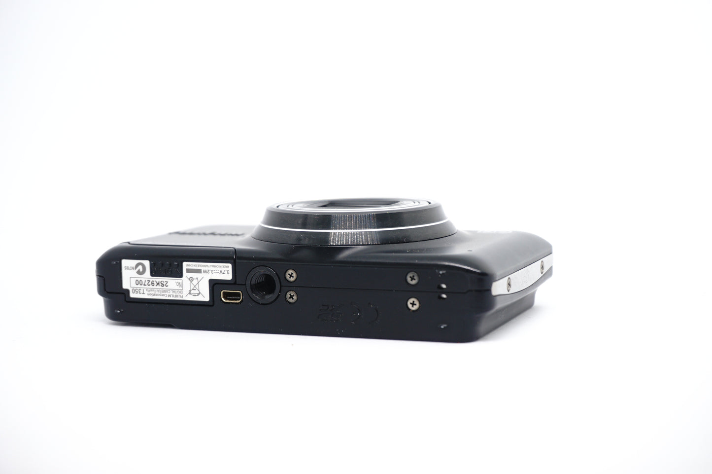 Fujifilm Black 14MP Compact Digital Camera underneath view