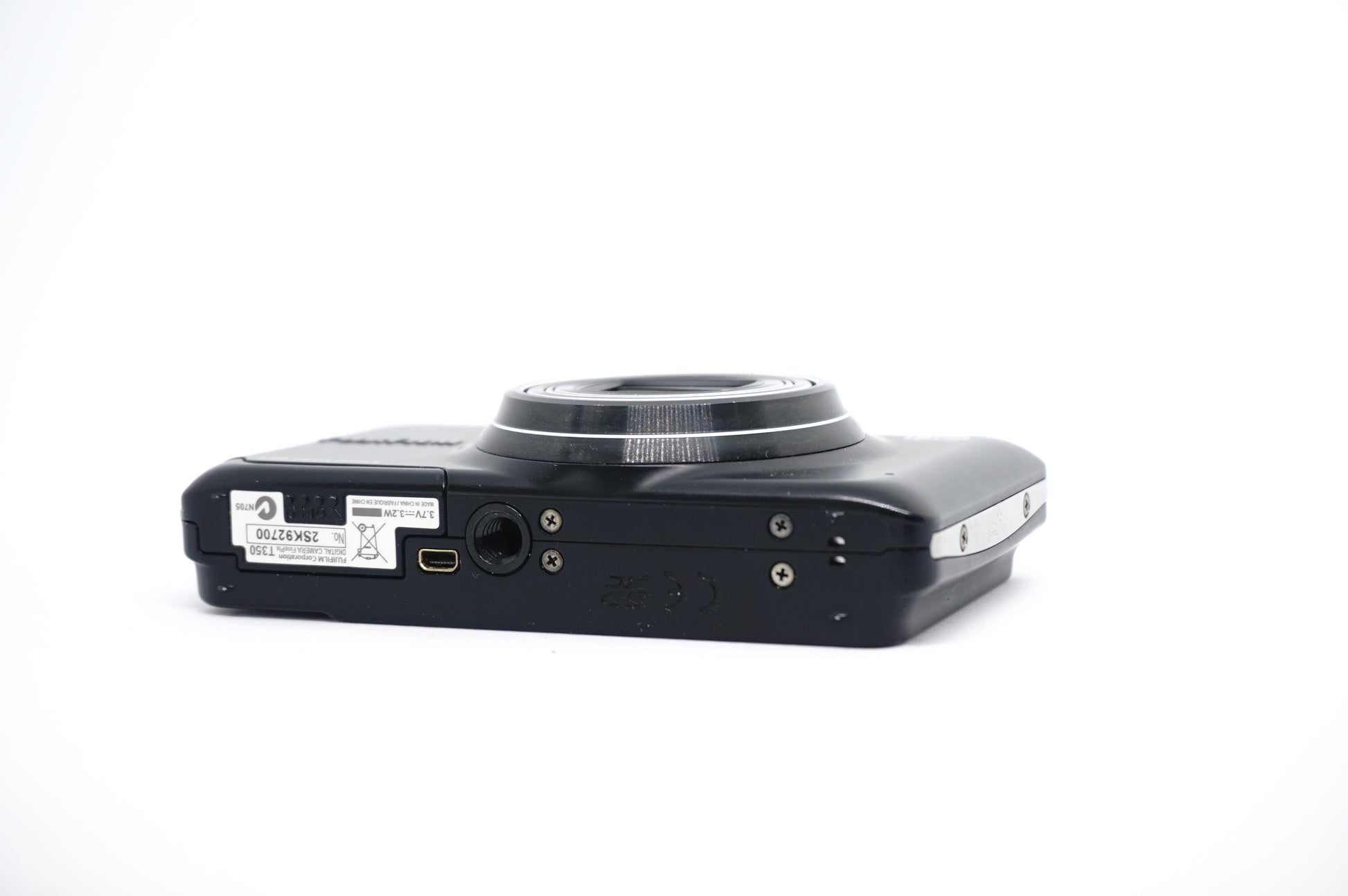 Fujifilm Black 14MP Compact Digital Camera underneath view