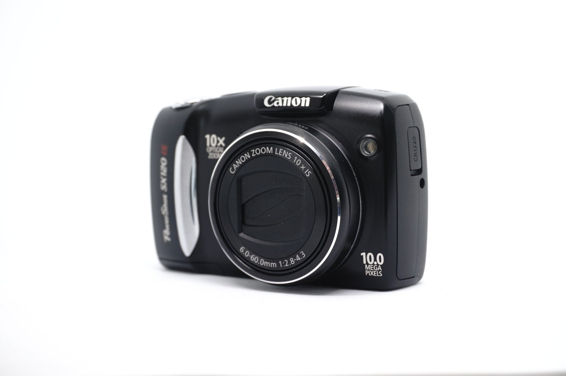 Canon Black 10x Zoom Compact Digital Camera front view