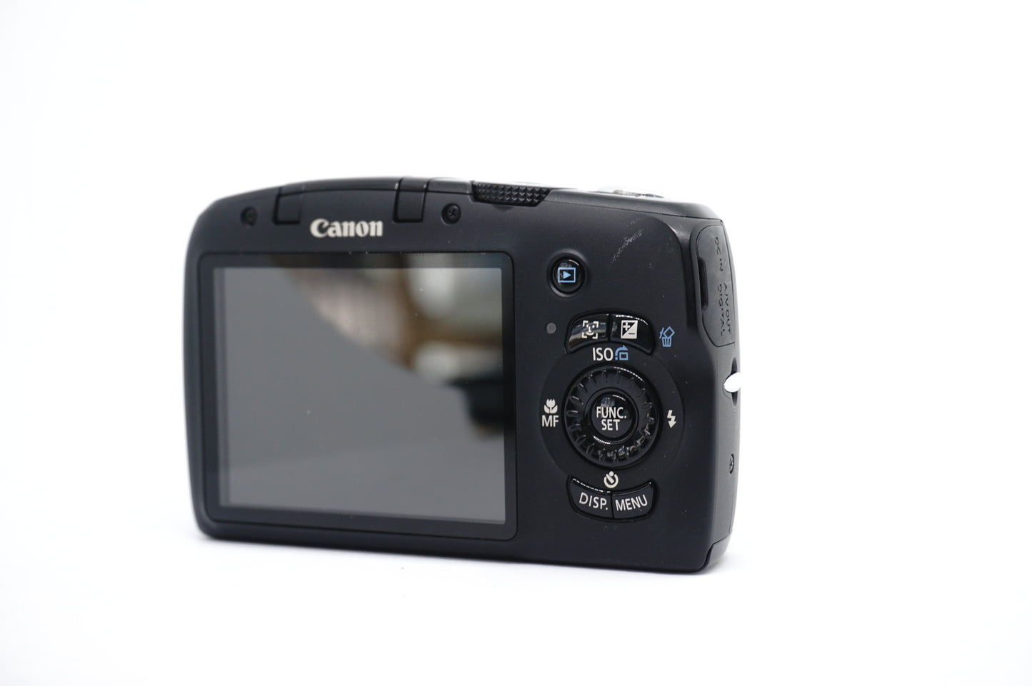 Canon Black 10x Zoom Compact Digital Camera back view