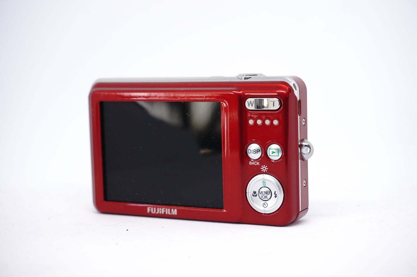 Fujifilm Red 12MP Compact Digital Camera back view