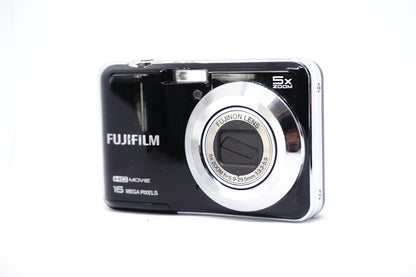 Fujifilm Black Silver-Ring 12MP Compact Digital Camera 2 front view