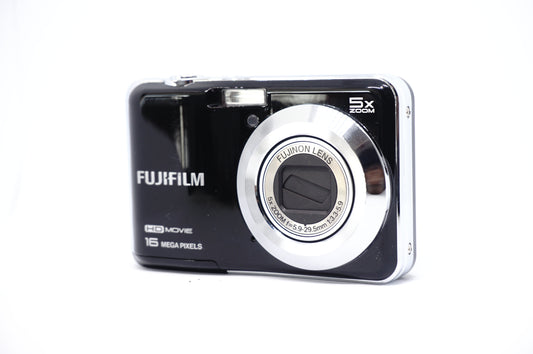 Fujifilm Black Silver-Ring 12MP Compact Digital Camera 2 front view
