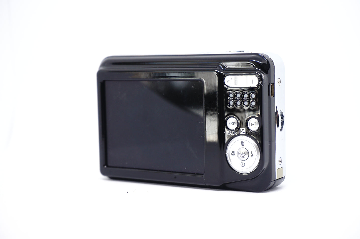 Fujifilm Black Silver-Ring 12MP Compact Digital Camera 2 back view