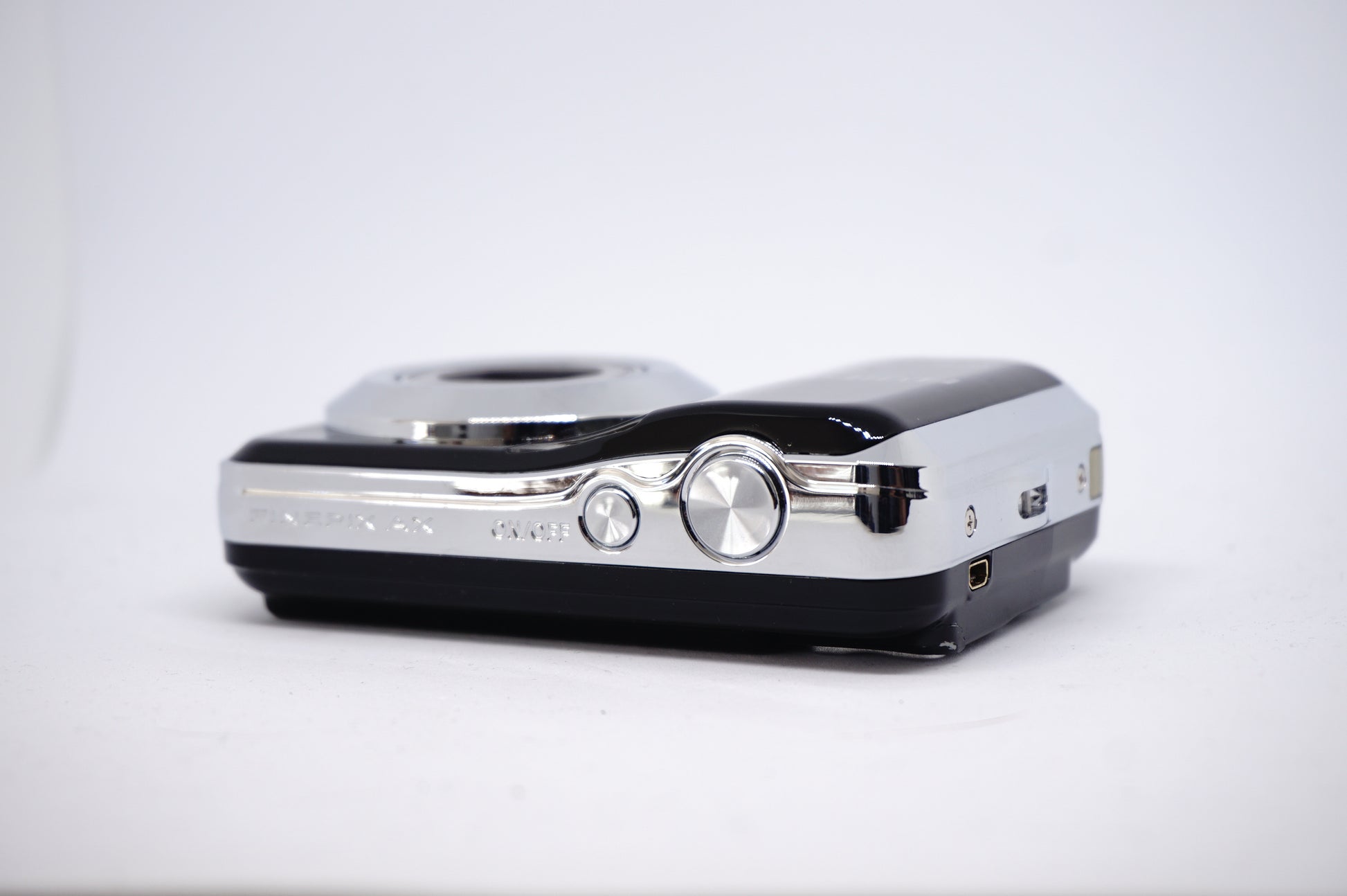 Fujifilm Black Silver-Ring 12MP Compact Digital Camera 2 top view