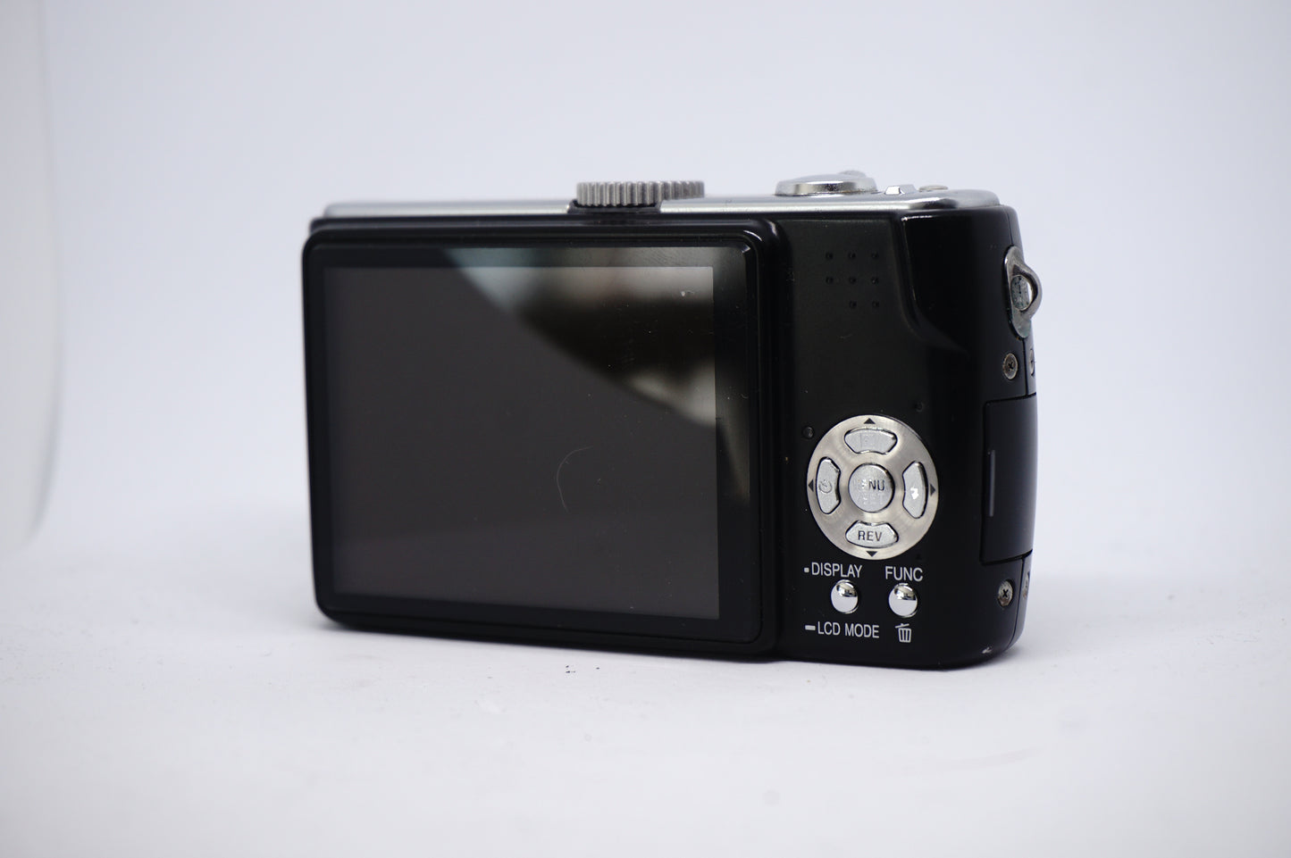 Panasonic Lumix Black 10x Compact Digital Camera back view