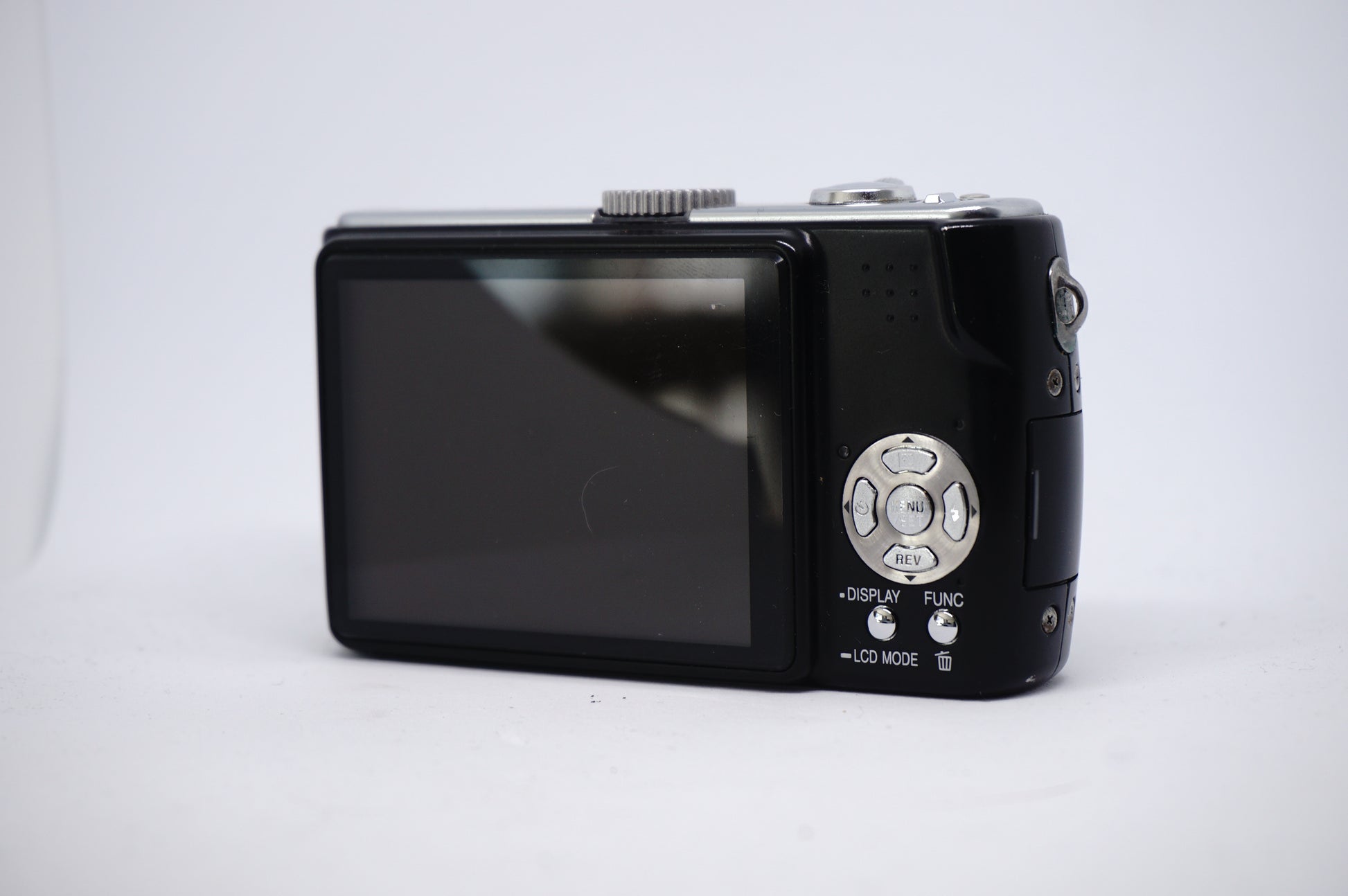 Panasonic Lumix Black 10x Compact Digital Camera back view