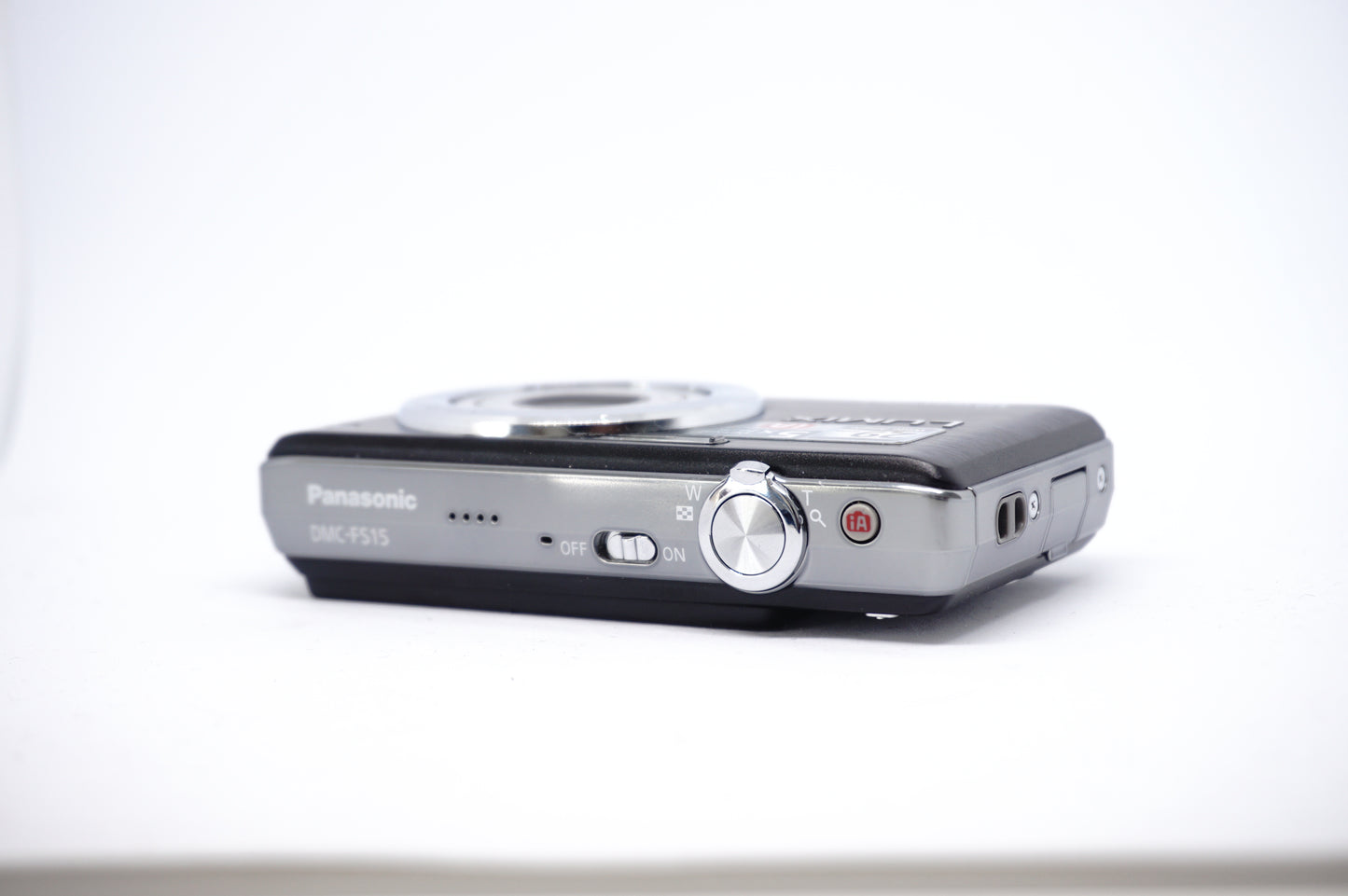 Panasonic Lumix Black 5x Compact Digital Camera top view