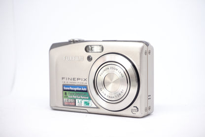 Fujifilm Silver 10MP Compact Digital Camera front view