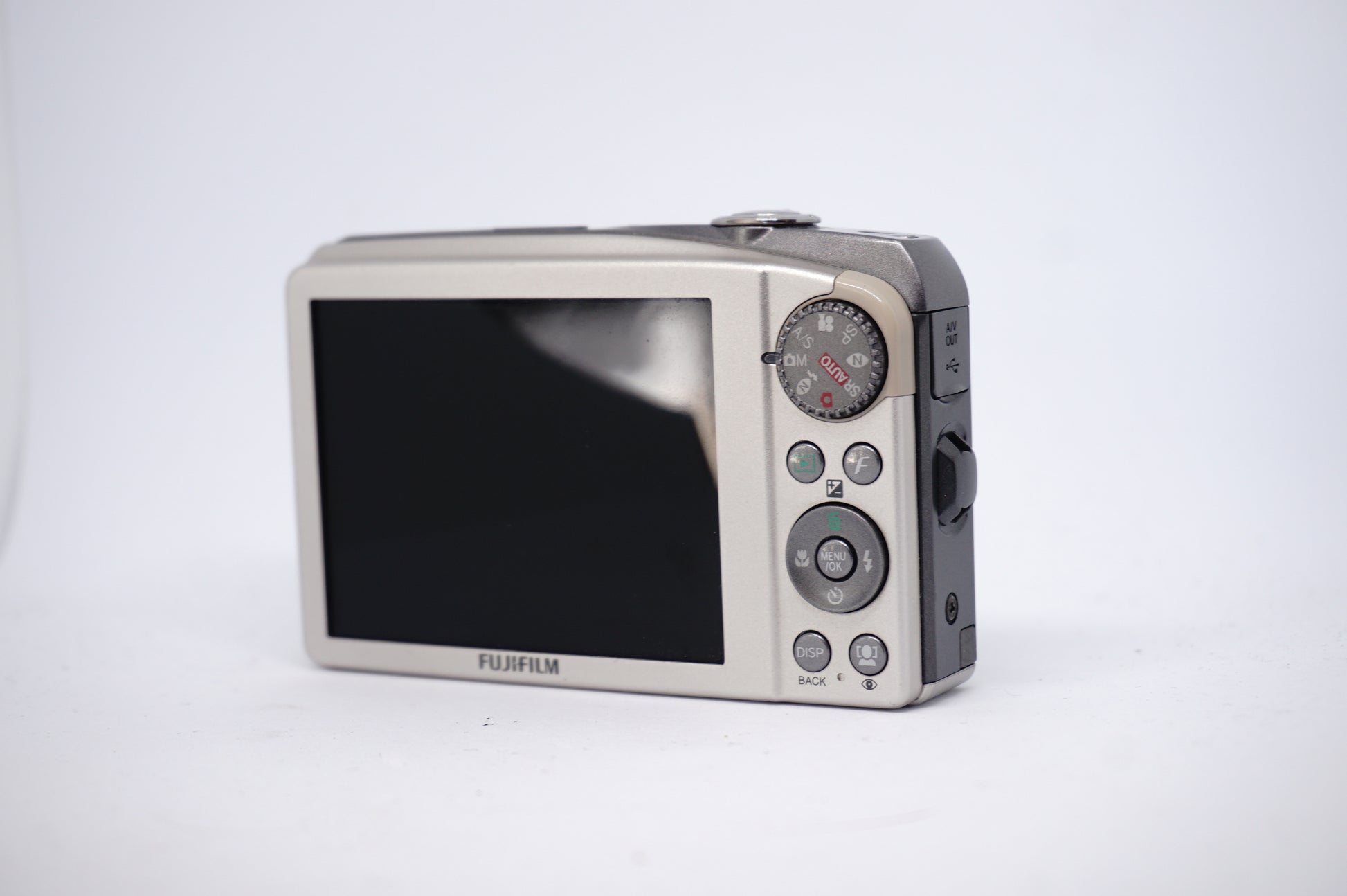Fujifilm Silver 10MP Compact Digital Camera back view