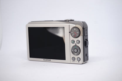 Fujifilm Silver 10MP Compact Digital Camera back view