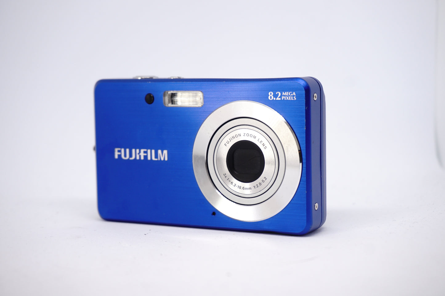 Fujifilm Blue 8.2MP Compact Digital Camera front view