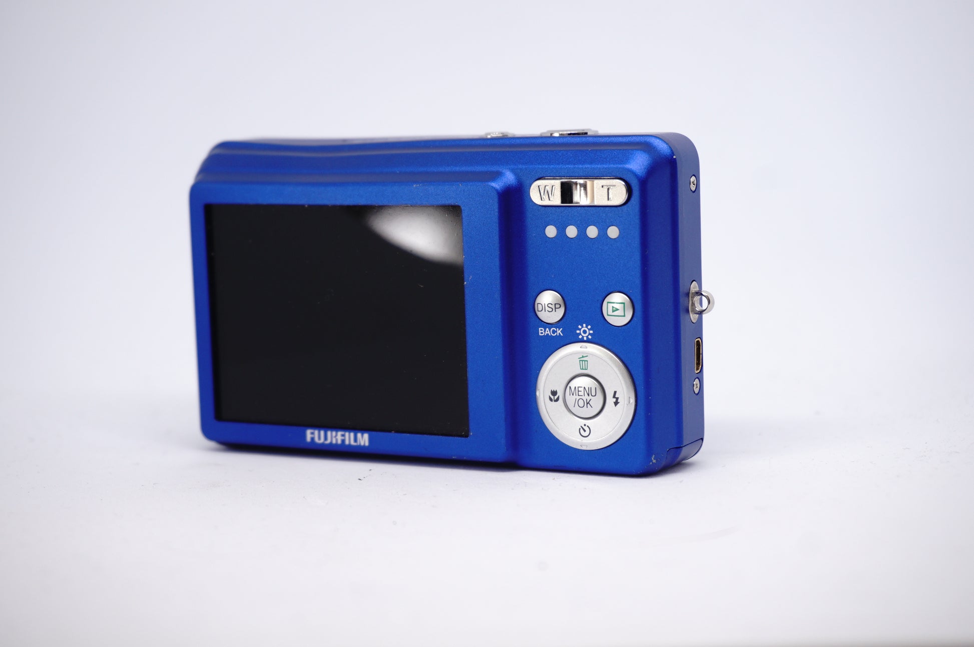 Fujifilm Blue 8.2MP Compact Digital Camera back view
