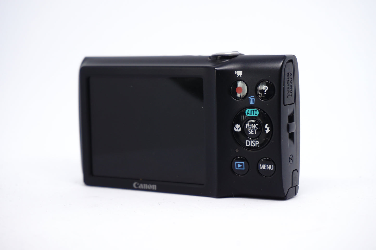 Canon Black 5x 16MP Compact Digital Camera back view