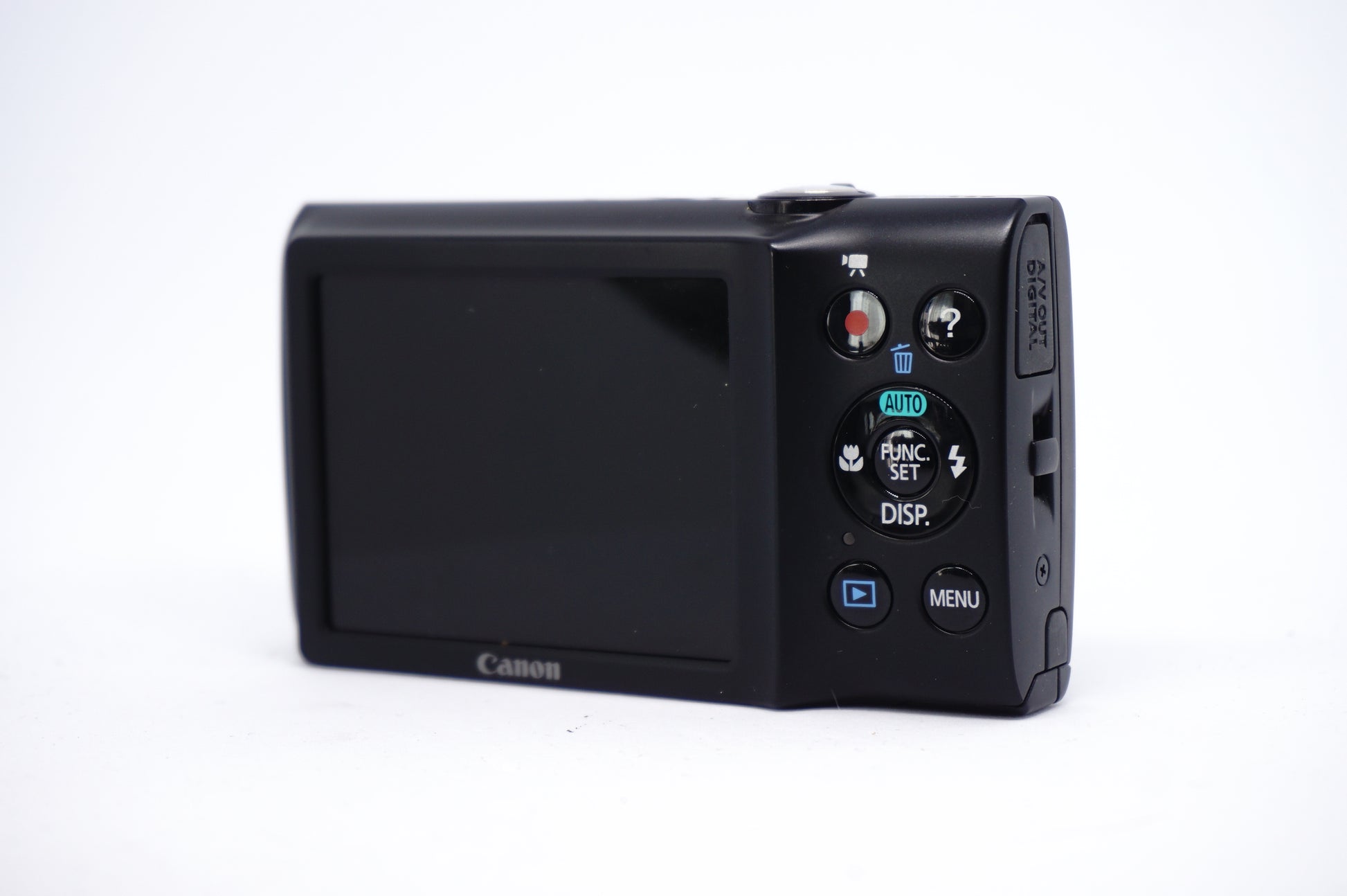 Canon Black 5x 16MP Compact Digital Camera back view