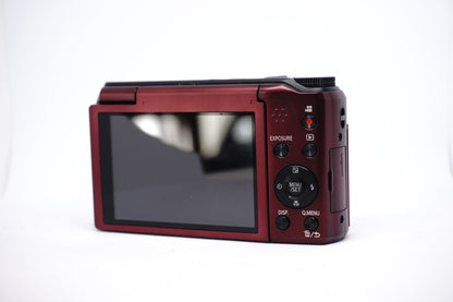 Panasonic Lumix Red 20x Compact Digital Camera back view